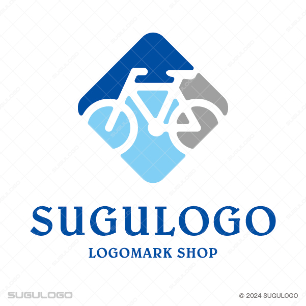 自転車・サイクリング事業向けのモダン・ロゴデザイン
