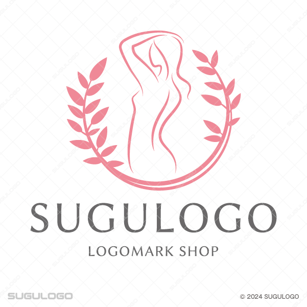 女性らしさを引き立てるナチュラルで優しいラインのロゴデザイン