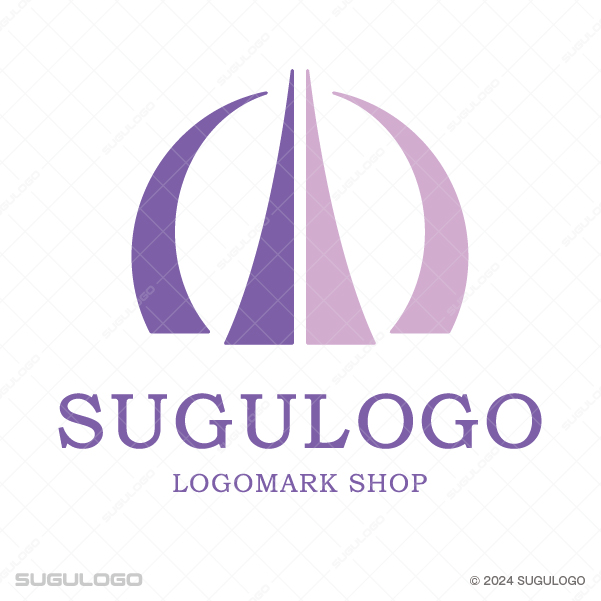 感謝と祈りを象徴する合掌モチーフのモダンなロゴデザイン