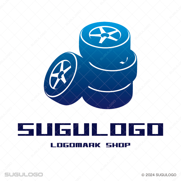 タイヤショップ・自動車関連ビジネスに最適な立体ロゴデザイン