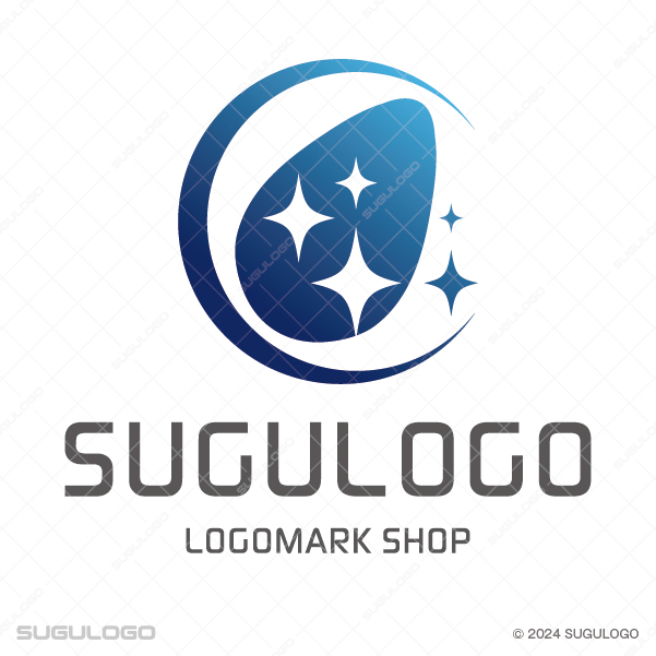 卵と輝きで可能性やイノベーションを表現したロゴデザイン