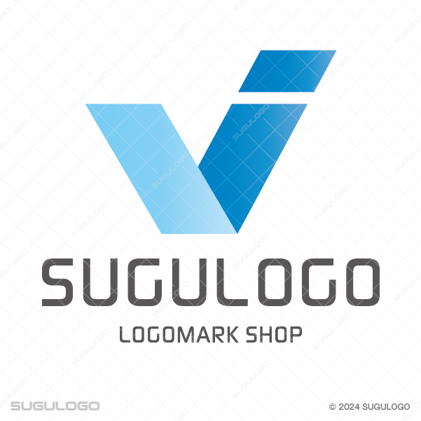 アルファベットのIを幾何学的なラインで構成した、強固な柱と信頼をイメージさせるモダンなシンボルロゴ