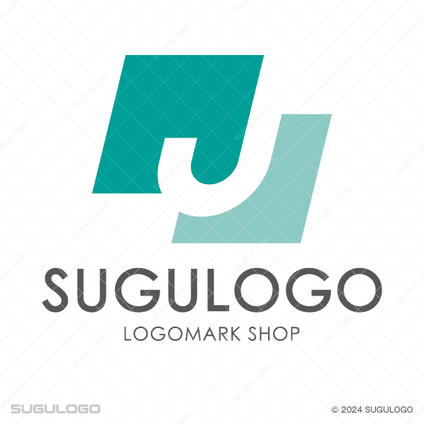 緑色の幾何学図形からJが浮かび上がる、先進性と誠実さを兼ね備えたモダンで知的な印象のロゴデザイン