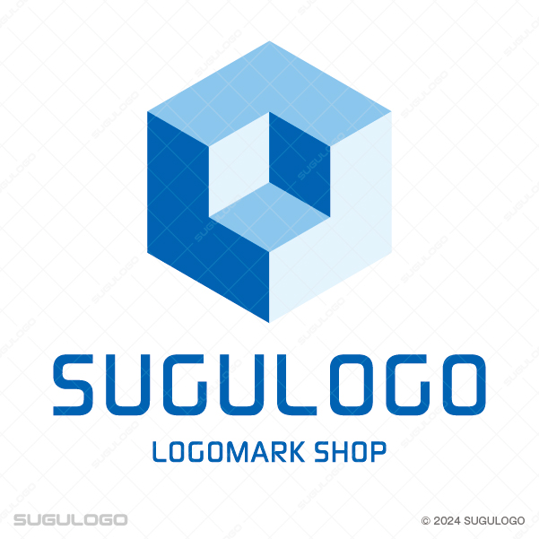 立体的な立方体を内包する六角形の幾何学的なシンボルマーク。先進的な技術と強固な信頼を象徴する。