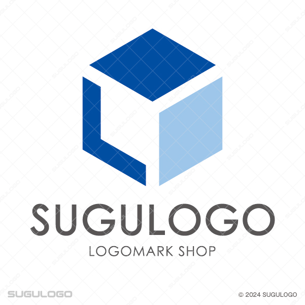 上下に配置された屋根のような幾何学パーツが重なり合うシンボルマーク。誠実な建築と信頼を象徴する。