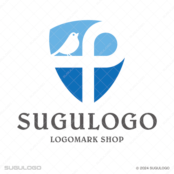アルファベットのPをモチーフに、流麗な曲線と知的なブルーのグラデーションで、専門性と未来への推進力を表現したモダンなロゴ