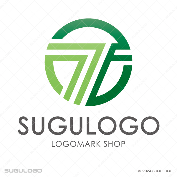 円の中に平行な三本のラインでTを描き、組織の圧倒的なスピード感と未来への持続的な飛躍を表現したモダンなロゴ