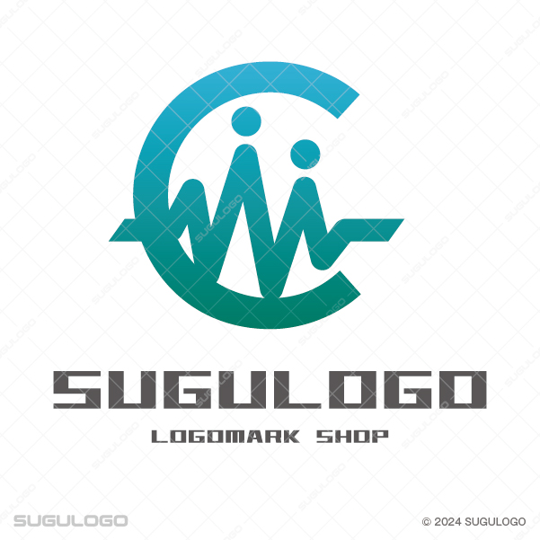 英字Wとバイタルサインを融合したシンボルマーク。生命力と成長を象徴する、幾何学的なロゴデザイン。