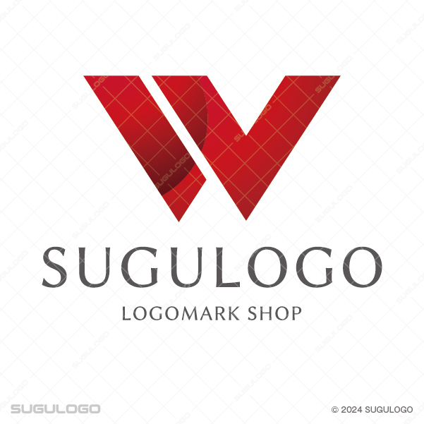 重なり合うラインで構成された英字Wのシンボルマーク。成長と信頼を象徴する幾何学的なロゴデザイン。