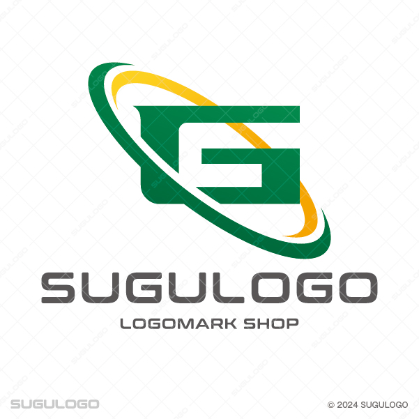 英字Gと環を組み合わせたシンボルマーク。先進性と広がりを象徴する、幾何学的で躍動感のあるロゴ。