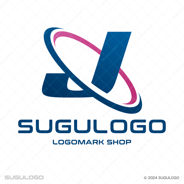 革のシルエットに針を重ね、中央に優雅な英字Jを配したシンボルマーク。手仕事と品質を象徴するロゴ。