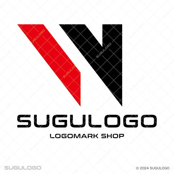 鋭い斜めのラインが重なり、英字のWを形作る幾何学的なシンボルマーク。先進性とスピード感を象徴するロゴ。