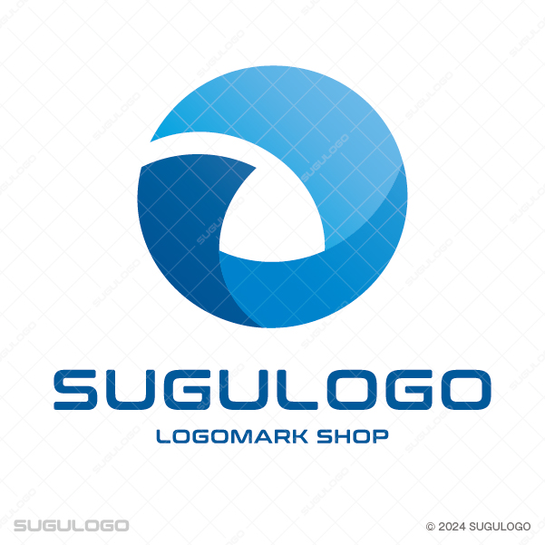 円をベースに3つのパーツが重なり合うロゴデザイン