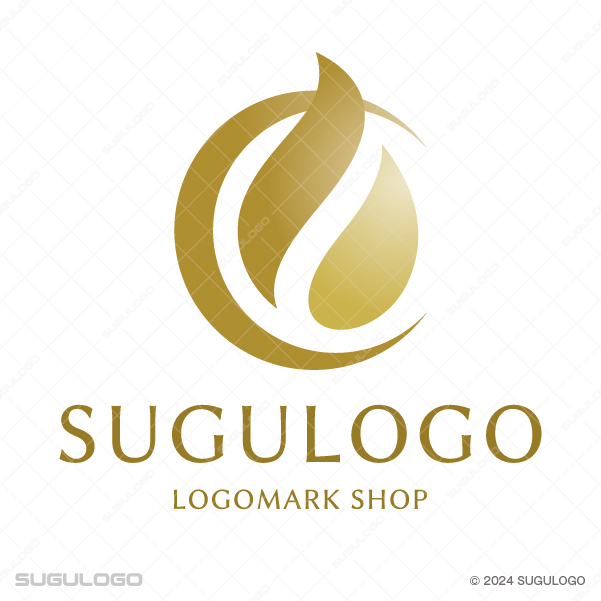 一滴の水滴が波紋を広げるような清らかな造形を表現したシンボルマーク