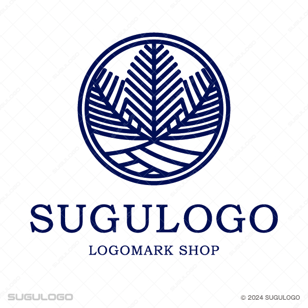 精密なラインが重なり知的でモダンな印象のロゴデザイン