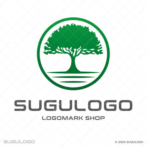 大地に根ざし豊かな未来を育む大樹のロゴデザイン