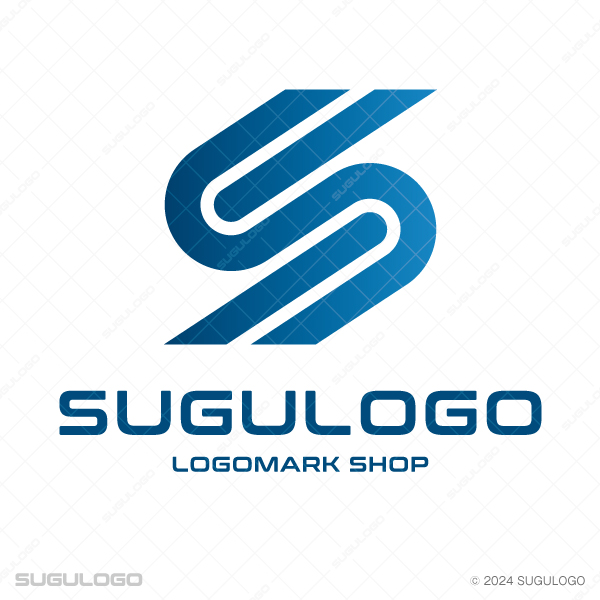 鋭い斜線と曲線で構成されたアルファベットのSの意匠。先進性とスピード感を表現したモダンなロゴ。