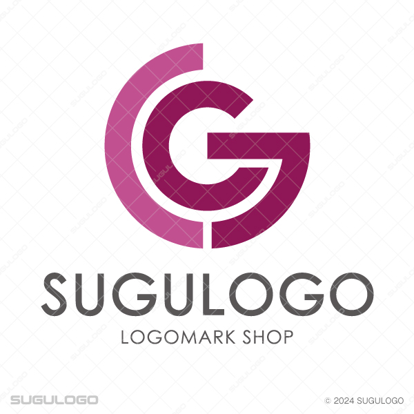 円形のラインを組み合わせ、アルファベットのGを幾何学的に構築した意匠。先進性を表現したロゴ。